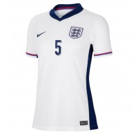 Camiseta Inglaterra John Stones #5 Primera Equipación para mujer Eurocopa 2024 manga corta